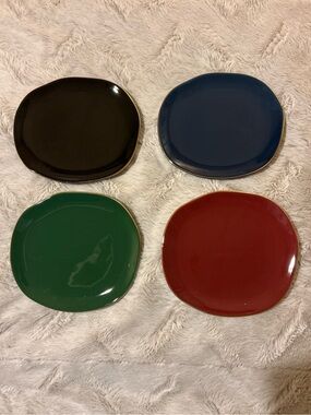 Danica Heirloom Pebble Appetizer Plate Set - Cream